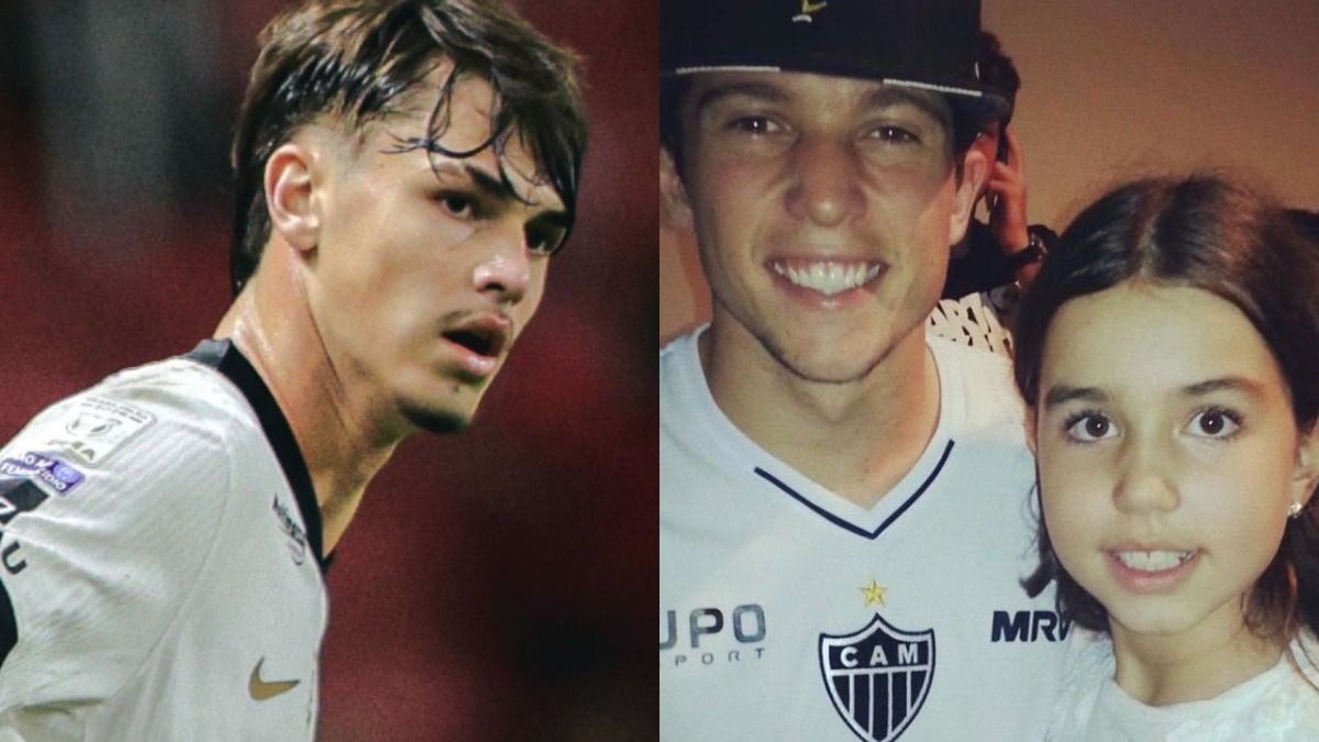 Titular do Atlético contra o Inter, Vitão realiza sonho da irmã ao atuar ao lado de Bernard
