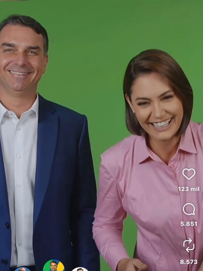 Michelle publica primeiro vídeo de apoio a Flávio Bolsonaro e reforça unidade na campanha
