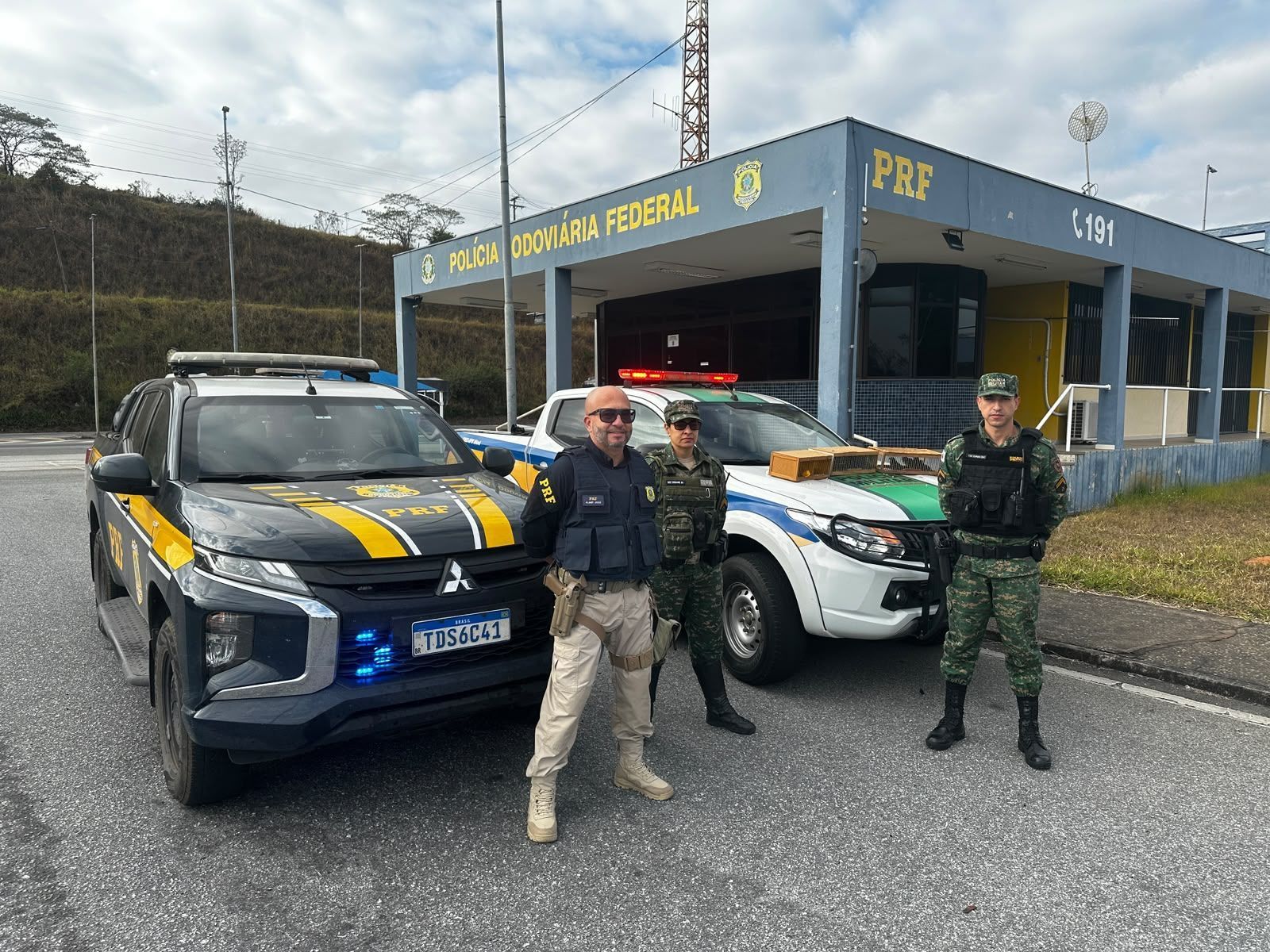 PRF resgata 12 aves silvestres na Fernão Dias em Carmo da Cachoeira