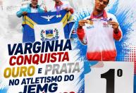 Atleta de Varginha ganha duas medalhas na etapa estadual do JEMG