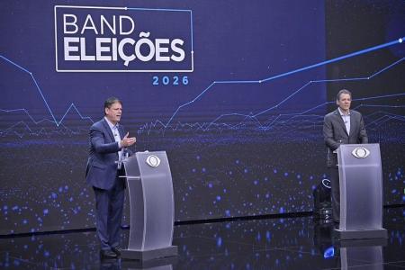 Haddad e Tarcísio protagonizam debate nacionalizado
