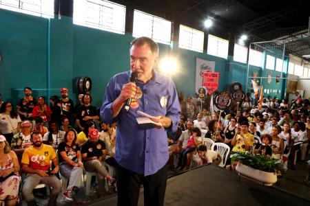 Patrus Ananias no lançamento da candidatura de Áurea Carolina (PSOL)