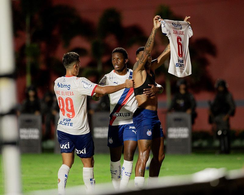 Autor do segundo gol do Bahia, Jean Lucas se pronuncia sobre 'provocação' à torcida do Vitória