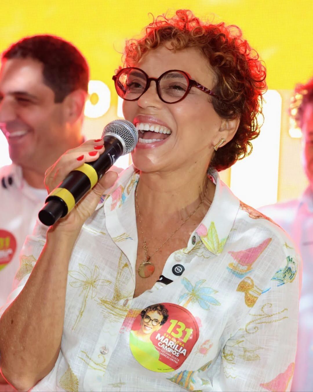 Marília Campos participa do lançamento de campanha de Duda Salabert nesta sexta-feira (28)