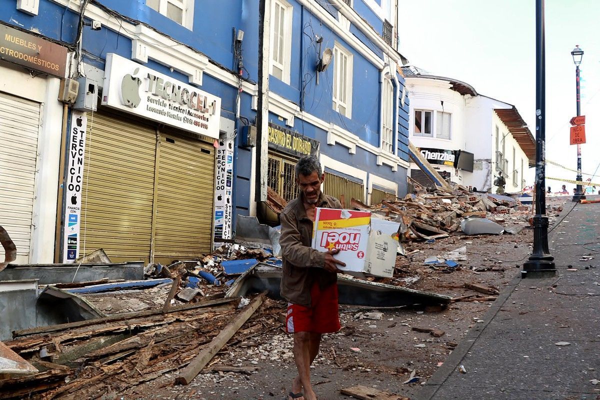Veja imagens da destruição causada pelo terremoto de magnitude 7,4 na Colômbia
