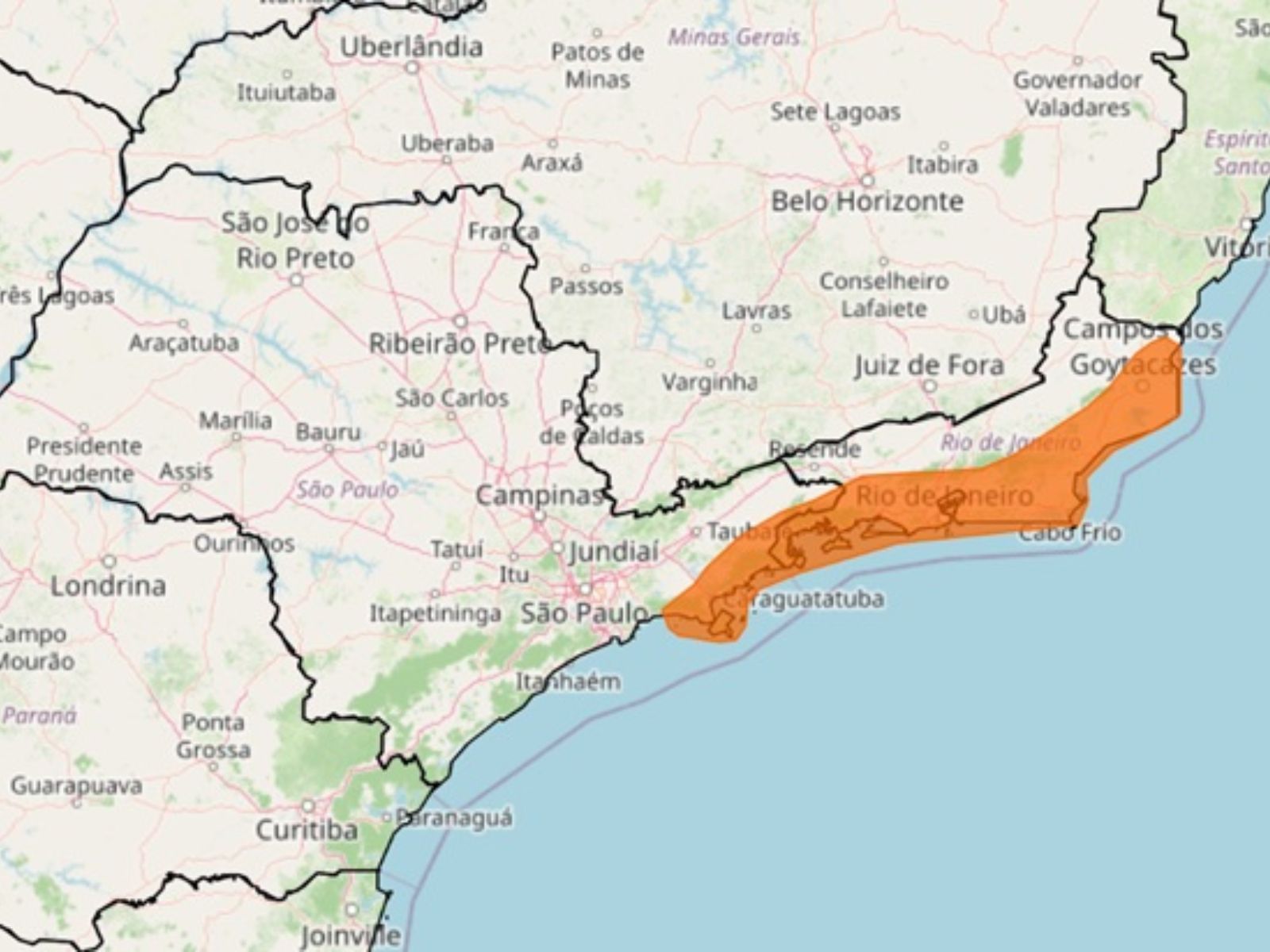 Alerta intensificado: ciclone deve provocar ventos de 100 km/h em SP e no RJ