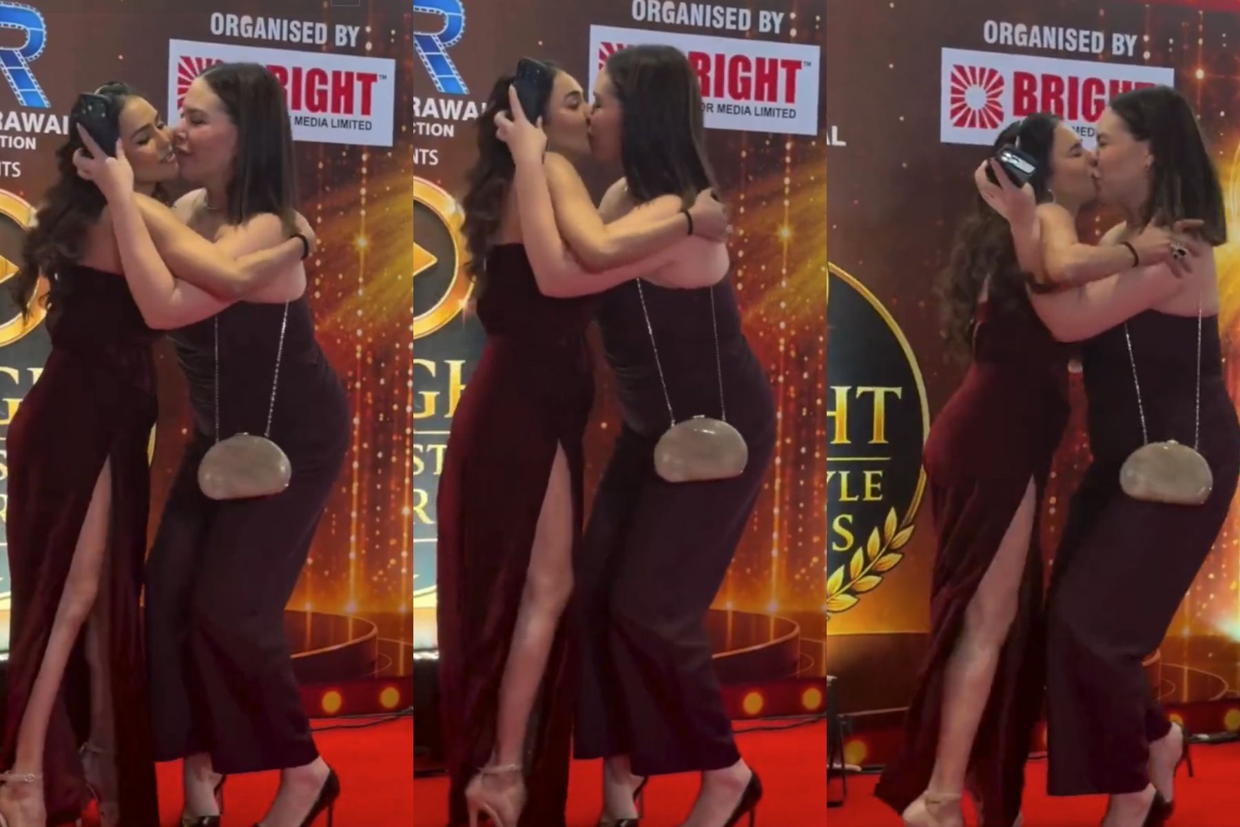 Nikita Rawal, atriz indiana, é beijada à força durante evento com fãs