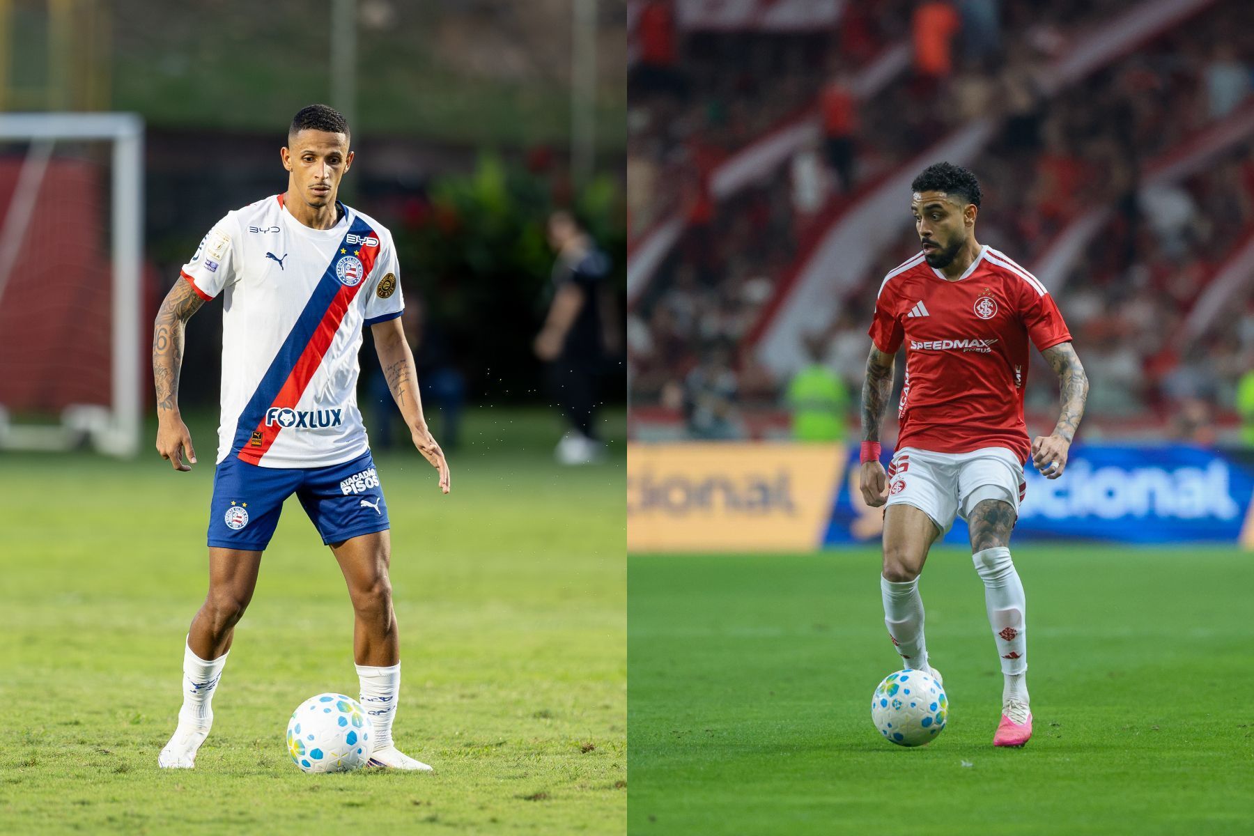 Bahia x Internacional: veja as escalações para o jogo pelo Campeonato Brasileiro