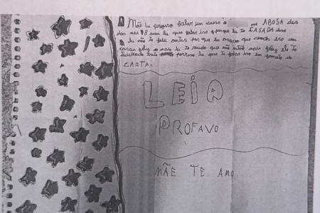 Filha de 10 anos escreve carta para a mãe e denuncia abusos do padrasto: 'Tô cansada'