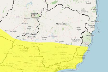 Tempestade e granizo em MG: veja lista das 492 cidades sob alerta nesta terça (1º) •