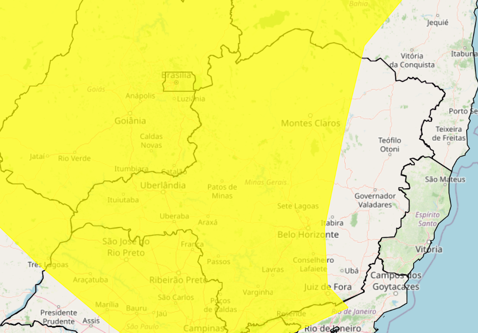 INMET emite alerta de baixa umidade do ar para o Sul de Minas