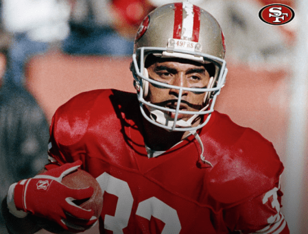Roger Craig fez história com os 49ers • Reprodução/X/49ers
