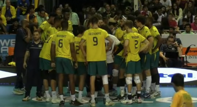 Brasil perde para Argentina de virada e fica com vice na Copa Sul-Americana de Vôlei