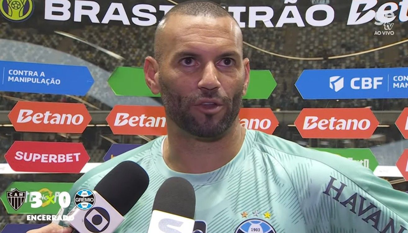 Weverton detona Grêmio após goleada do Atlético: 'Sem a mínima vontade de vencer'