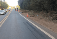 Cavaleiro morre após ser atingido por ônibus na BR-265 em Nepomuceno