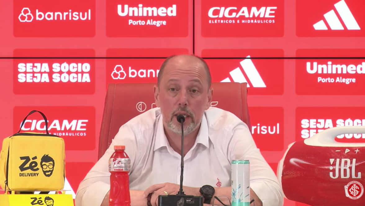 Presidente do Inter é direto sobre atraso nos direitos de imagem e manda recado