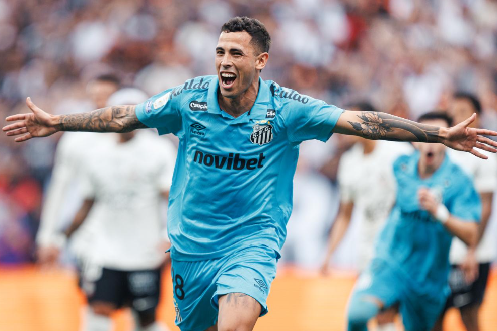 Santos vence Corinthians na Arena e ganha respiro contra o Z4 do Brasileiro