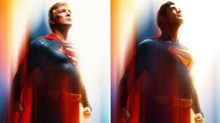 Casa Branca no X postou um meme do Trump como Superman. • Foto: Casa Branca