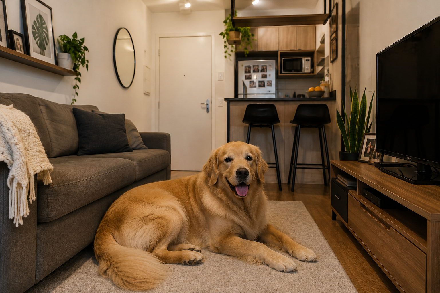 Cachorro grande em apartamento? Tamanho do imóvel não é o único fator que importa