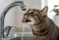 Seu gato prefere beber água da torneira? O motivo pode estar no instinto