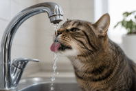 Seu gato prefere beber água da torneira? O motivo pode estar no instinto