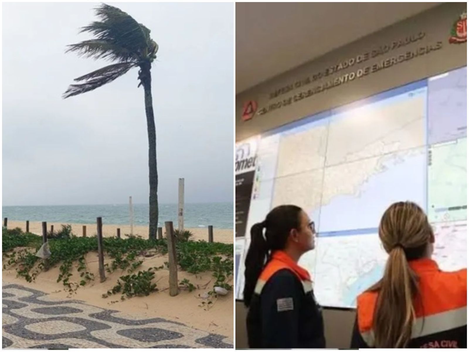 Ciclone-bomba: ventos de mais de 100km/h causam estragos no litoral de SP