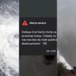 Ciclone-bomba provoca tornados, granizo e suspende aulas em estados do Brasil