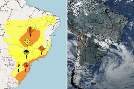 Ciclone-bomba vai passar por Minas Gerais Veja onde o fenômeno deve causar impactos no estado