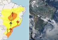 Ciclone-bomba vai passar por Minas Gerais? Veja onde o fenômeno deve causar impactos no estado