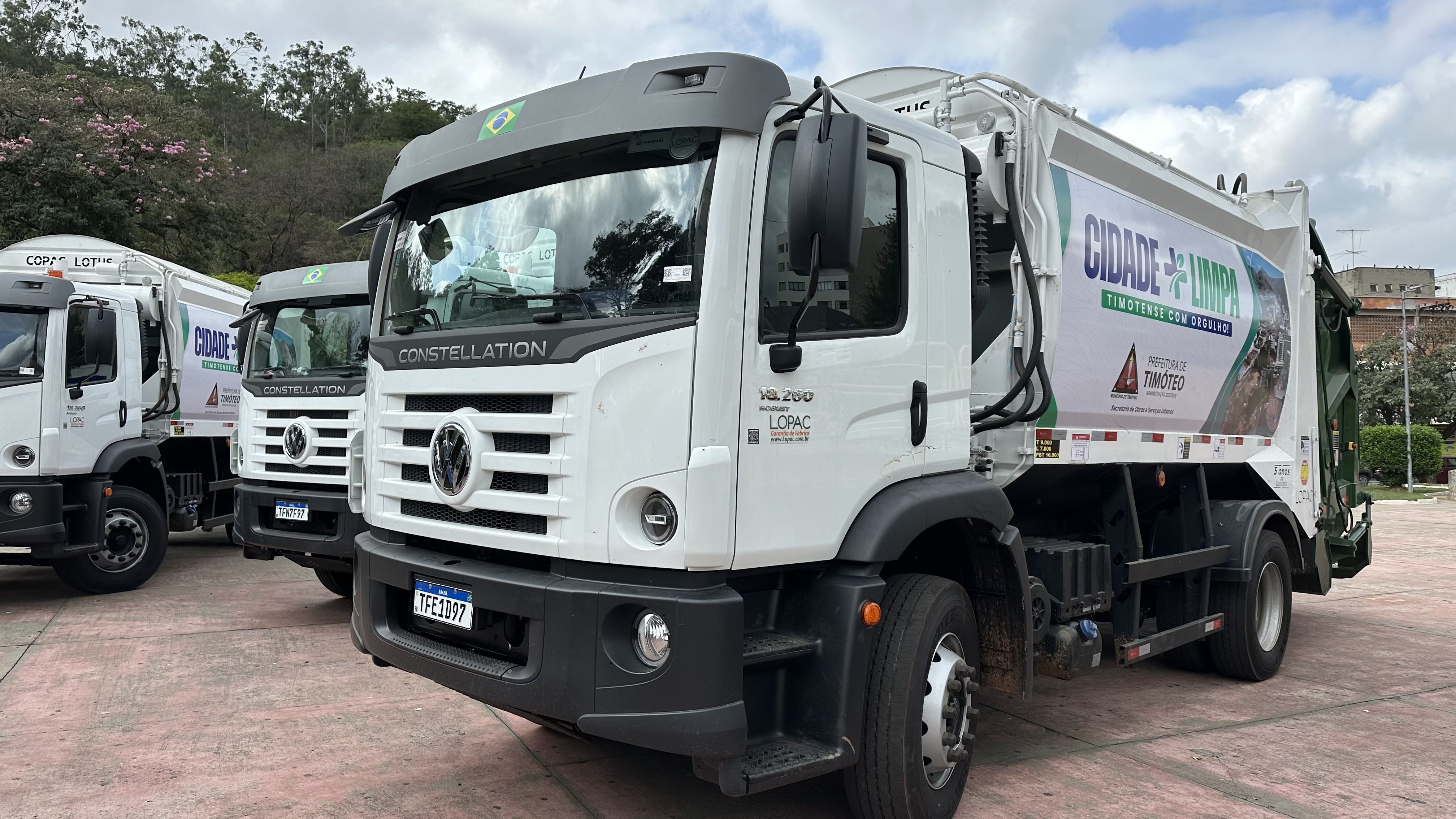 Timóteo vai receber novos caminhões para recolhimento de lixo em campanha de limpeza