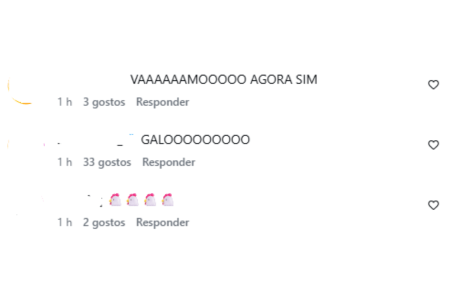 Torcida do Atlético nos comentários do post de Farbizio Romano • Reprodução
