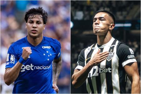 Kaio Jorge, do Cruzeiro, e Tomás Cuello, do Atlético, vão se enfrentar na Copa do Brasil