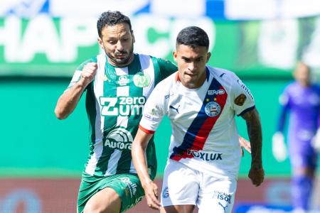 Chapecoense e Bahia empataram jogo movimentado na Arena Condá