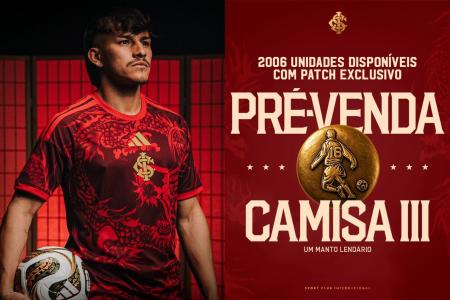 Nova camisa 3 do Internacional • Divulgação/Internacional