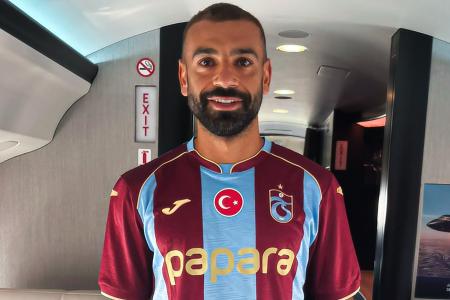 Mohamed Salah com a camisa do Trabzonspor