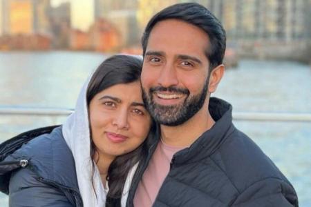 Malala Yousafzai e o marido Asser Malik