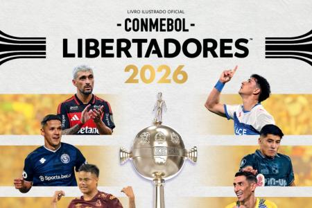 Capa do álbum de figurinhas da Libertadores 2026