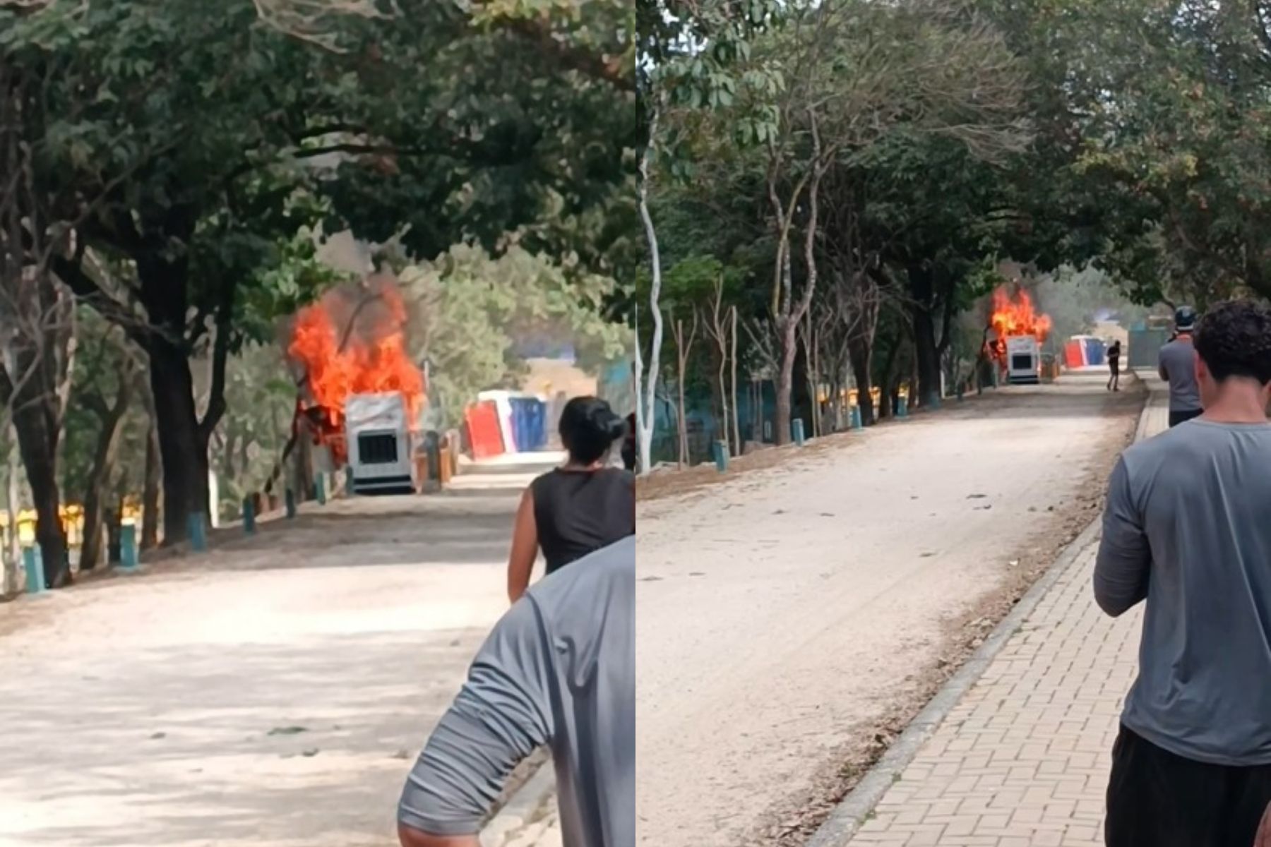 Gerador pega fogo às vesperas do Festival Sensacional, no Parque Ecológico da Pampulha