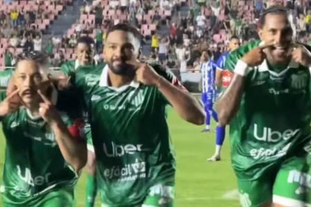 Uberlândia venceu o CSA por 1 a 0 neste sábado (8)