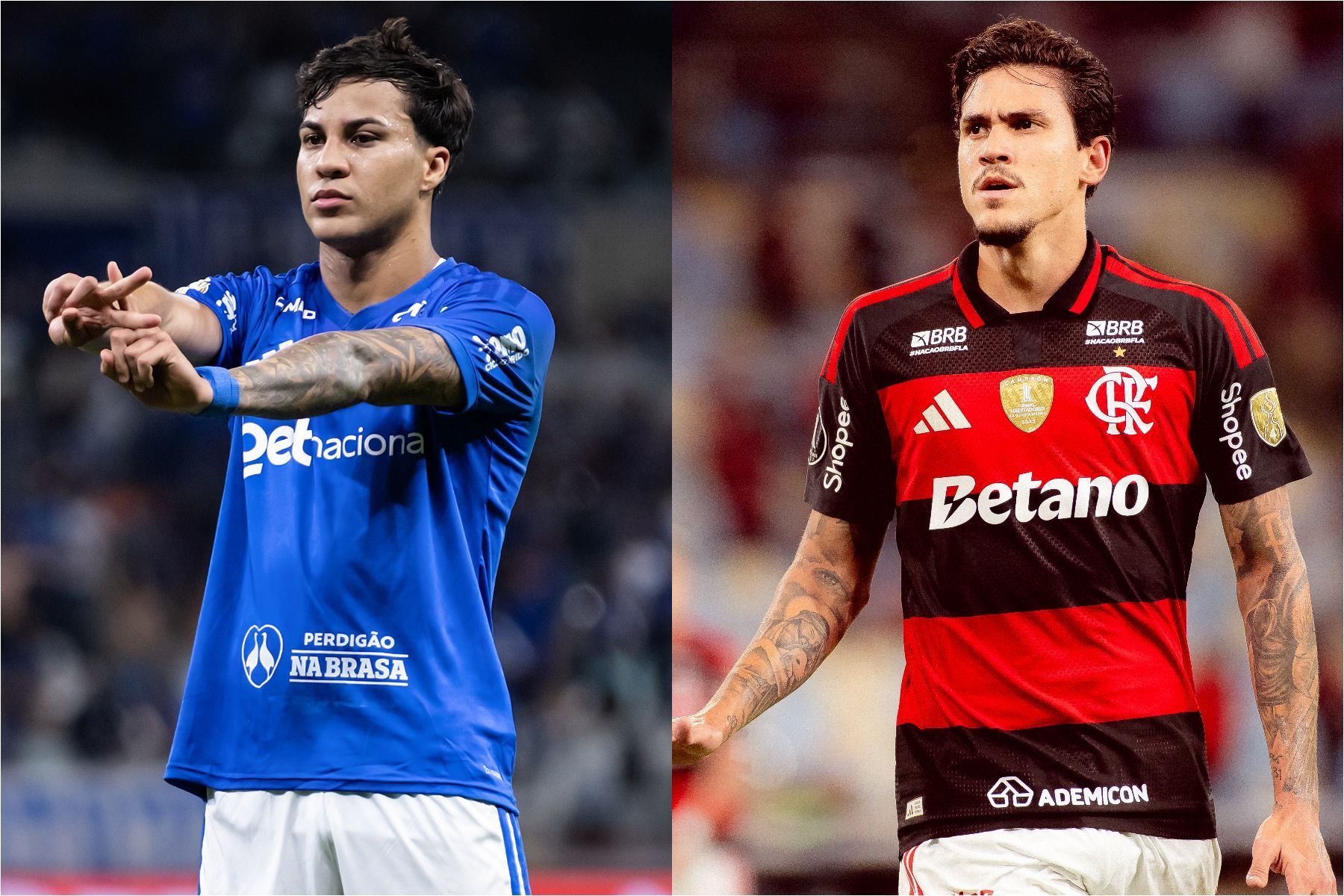 Kaio Jorge e Pedro travam 'duelo à parte' em Cruzeiro e Flamengo pela Libertadores