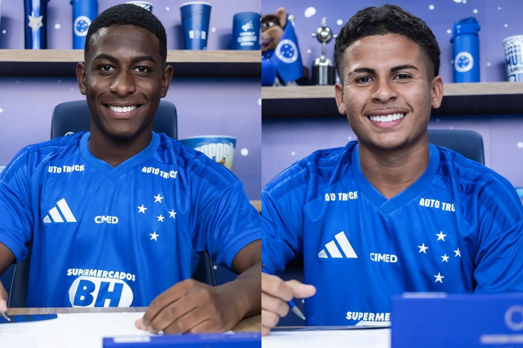 Cruzeiro assina contratos profissionais com mais duas promessas da base