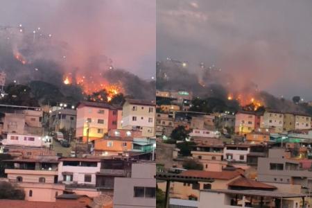 Incêndio atinge vegetação no Nova Granada