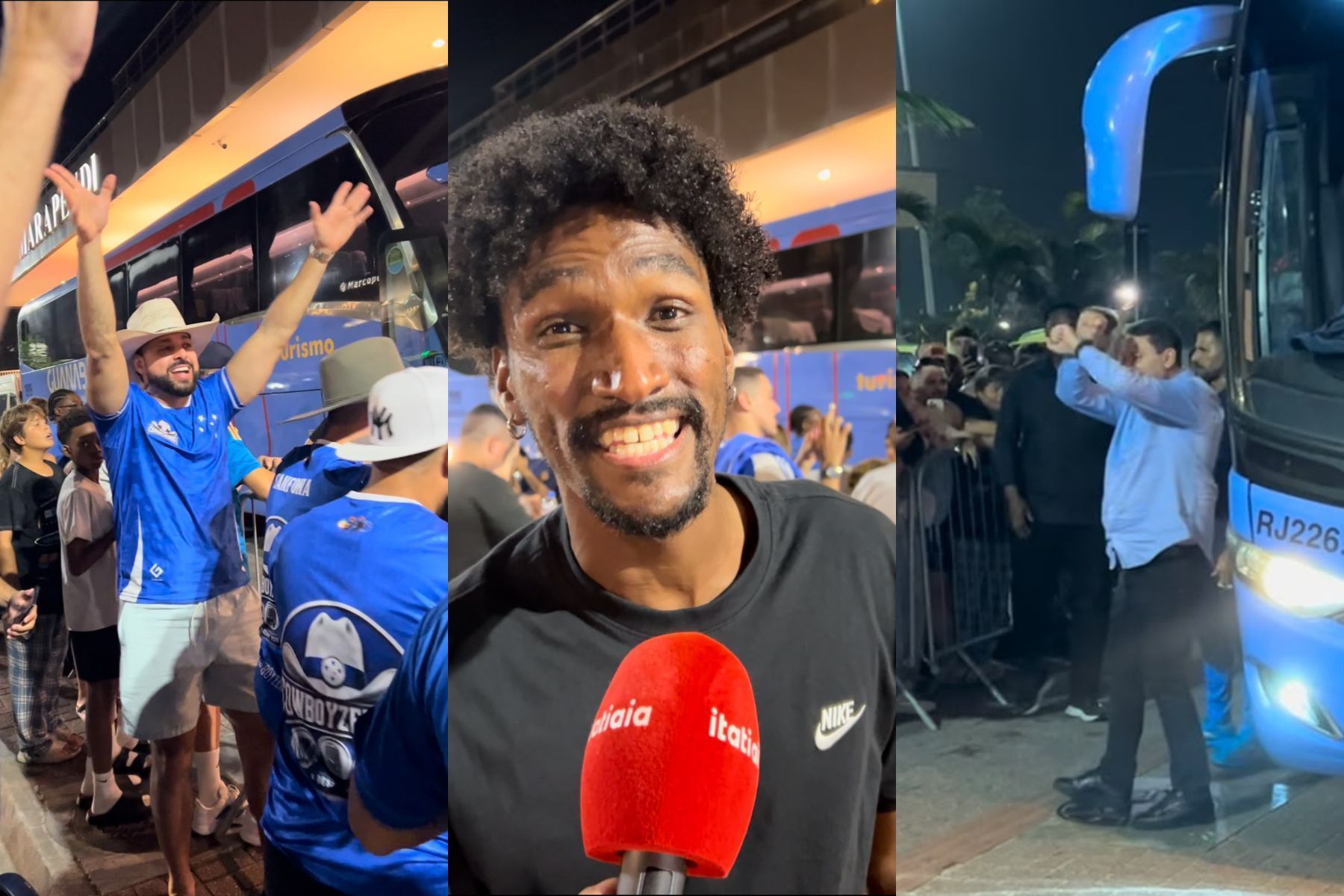 Sertanejo, canadenses e pedido de vascaíno: como foi o desembarque do Cruzeiro no RJ