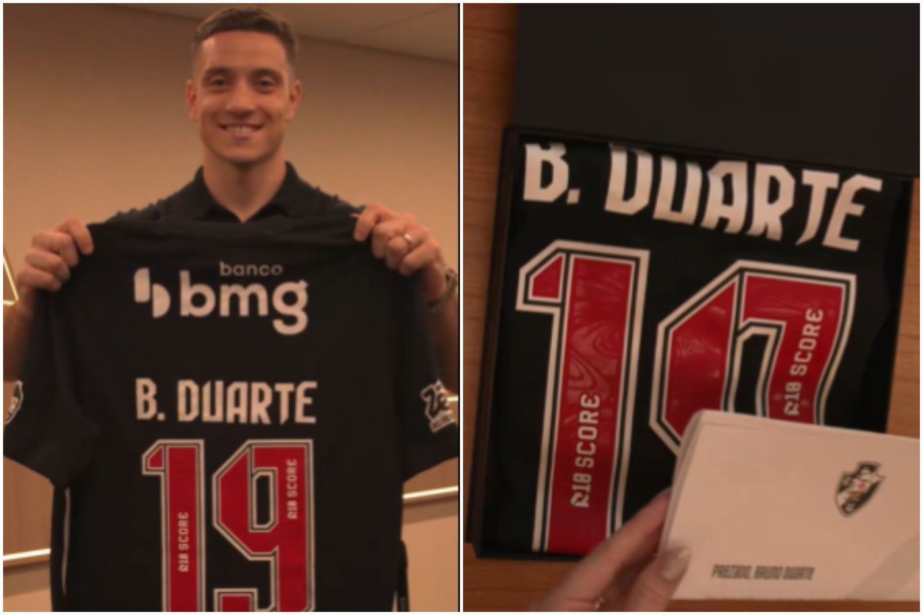 Vasco anuncia acordo para contratação de atacante Bruno Duarte