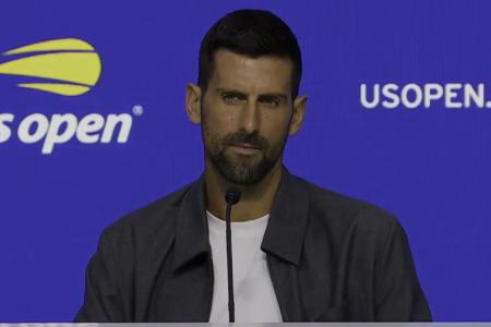 Novak Djokovic em entrevista no US Open