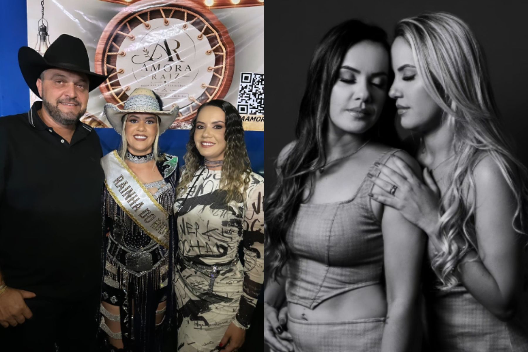 Rainha de rodeio, Lara Alves Rueda vive trisal com irmã gêmea e agricultor