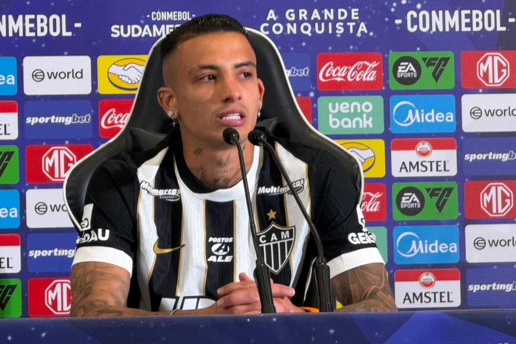 Novo reforço do Atlético, Kevin Castaño explica estilo de jogo: 'Muita personalidade'