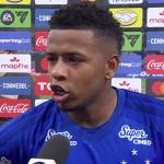 'Não queria sair': Arroyo, do Cruzeiro, explica reação exaltada após substituição