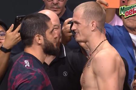 Islam Makhachev e Ian Machado Garry se enfrentam pelo cinturão dos meio-médios