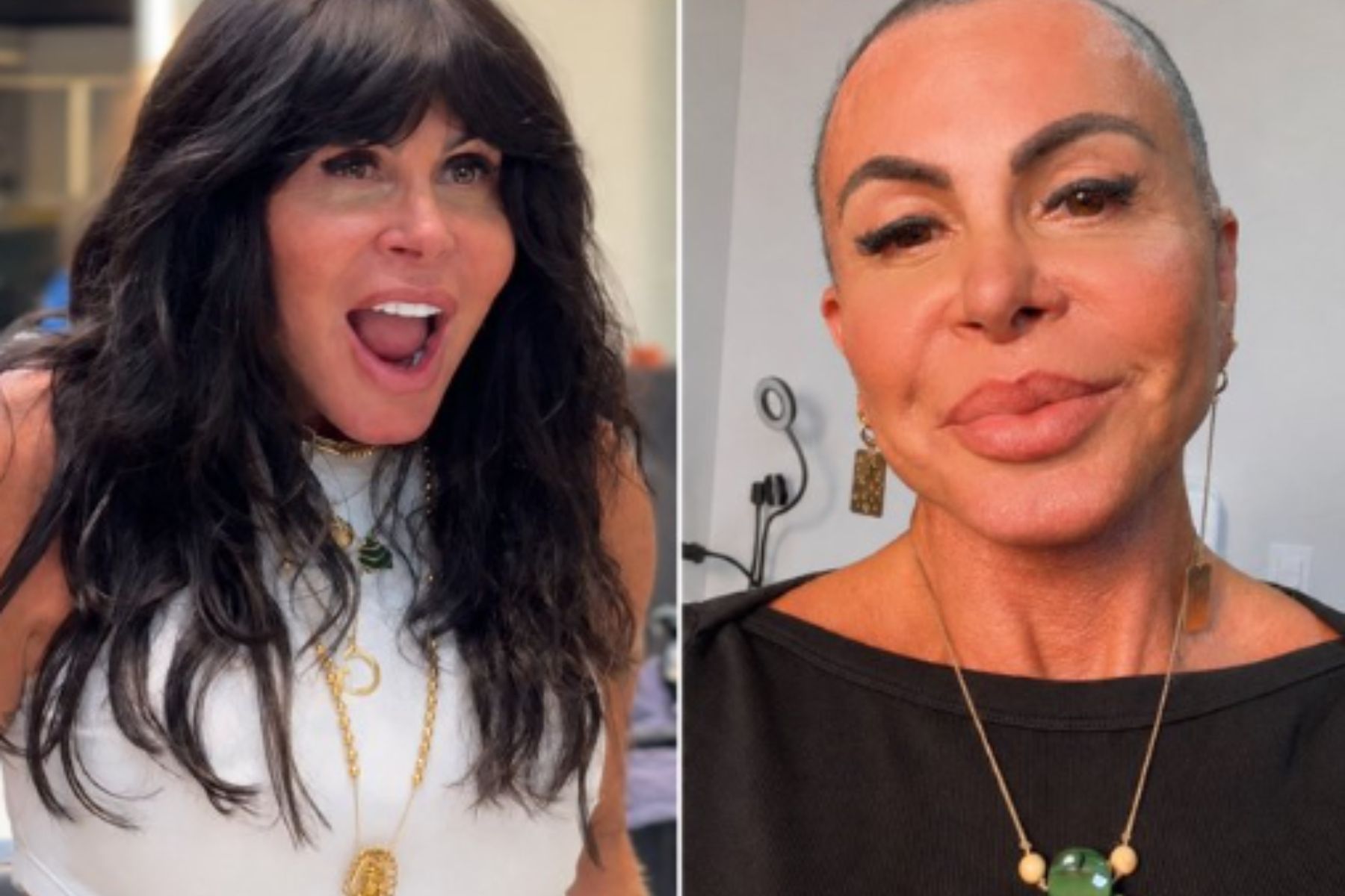 Gretchen raspa a cabeça durante live; veja vídeo